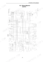 Yanmar ViO75-A Electrical wiring diagram for the ViO75-A excavator model.
