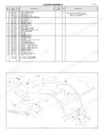 ASV RC-85, RC-100 loader assembly parts list and exploded view diagram showing boom, cylinders, and hardware components.