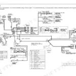 Yanmar 3TNV82A-4TNV106T electrical wiring diagram showing key switch, starter motor, solenoid, and color code table.