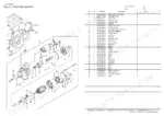 b8dc2144-b-exploded-view-19 Yanmar 3TNV76-CPE starting motor exploded view diagram and parts list with component reference numbers.