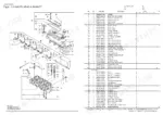 b8dc2144-b-exploded-view-7 Yanmar 3TNV76-CPE exploded view of cylinder head and bonnet with parts list including valves, rocker arms, and gaskets.