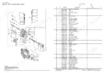 b8dc2144-b-parts-list-13 Yanmar 3TNV76-CPE fuel injection pump exploded view diagram and parts list with reference numbers and descriptions.