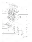 Yanmar 3TNV88-XBV exploded view of cylinder block, main bearings, and head gasket assembly components.