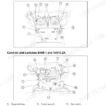 Ammann-yanmar SV05 (EP), SV08-1 (EP), ViO10-2A (EP) operator manual diagrams showing controls and switches layout.