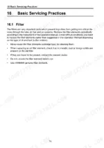 bc1c754e-b-maintenance-78 Ammann-yanmar SV05 (EP), SV08-1 (EP), ViO10-2A (EP) basic servicing practices for fuel, oil, and air filter maintenance.