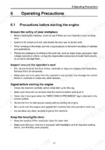 bc1c754e-b-safety-21 Ammann-yanmar SV05 (EP), SV08-1 (EP), ViO10-2A (EP) operating precautions before starting the engine safety guide.