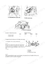 bcf4476a-b-exploded-view-46 Yanmar 1GM, 2GM, 3GMD, 3HM zinc locations, cooling water pump impeller inspection, and exploded view assembly diagram.