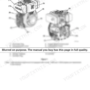 Yanmar L48N, L70N, L100N component identification diagram showing engine parts like fuel tank, recoil starter, and PTO shaft.