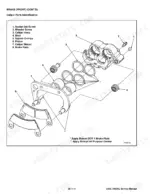bobcat-3400-3400xl-utility-vehicle-service-manual-6989606-exploded-view-78.webp Bobcat 3400, 3400XL exploded view diagram of front brake caliper parts including piston, seals, and brake pads.