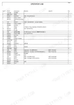 bobcat-5600-toolcat-utility-work-machine-parts-manual-6902180-cab-parts-19.webp Bobcat 5600 parts list table for Operator Cab components including seats, belts, dash covers, and mounting hardware.