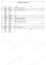 bobcat-5600-toolcat-utility-work-machine-parts-manual-6902180-hydraulic-parts-68.webp Bobcat 5600 parts list table for hydraulic circuitry components including tank, filter, hoses, and sight gauge.