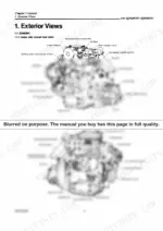 c6c77f5a-b2-specs-5 Yanmar 2QM20, 3QM30 exterior view diagrams showing intake and exhaust sides.