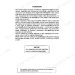 Yanmar 3JH3(B)(C)E(A), 4JH3(B)(C)E, 4JH3CE1 service manual foreword page with metric measurement specifications.