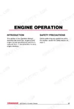 Yanmar 6LPA-STP2, 6LPA-STZP2 engine operation manual introduction and safety precautions page.