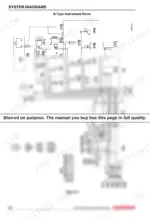 Yanmar 6LPA-STP2, 6LPA-STZP2 wiring diagram for B-Type instrument panel showing electrical connections and components.