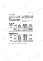 Case 1290, 1390 multi-speed PTO operating tables for cab and non-cab tractor models showing speed and lever positions.