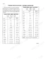 case-1825-uni-loader-uni-loader-service-manual-bur-8-70071-torque-8.webp Case 1825 Uni-Loader torque specification tables for Grade 5 and Grade 8 decimal hardware bolts, nuts, and studs.
