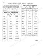 case-1840-to-uni-loader-skid-steer-loader-service-manual-8-11093-torque-6.webp Case 1840 SKID STEER, 1845C Uni-Loader torque specifications table for Grade 5 and Grade 8 decimal hardware bolts.