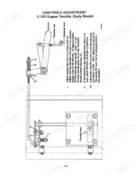 Case 210, 225, 230, 275, 375 C-153 engine throttle control adjustment procedure and linkage diagram.