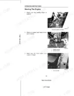 Case 2120-2150 Pro Tractors: Engine starting procedure showing parking brake, range, speed, and HI/LO lever positions.