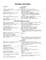 Case 340, 460, 560, 660 Diesel Tractor troubleshooting chart for hard starting, engine knocks, and lack of power issues.