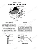 Case 350, 500B, 600B LP fuel system diagrams showing pressure relief valve, rotogage components, and tank assembly.