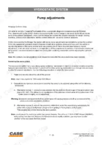 case-40-to-xt-skid-steers-service-manual-procedures-203.webp Case 40 XT, 60 XT, 70 XT, 40XT, 60XT, 70XT, 75XT hydrostatic system pump adjustment and servo piston centering procedures.