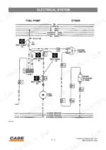 case-40-to-xt-skid-steers-service-manual-wiring-67.webp Case 40 XT, 60 XT, 70 XT electrical wiring diagram for fuel pump and ether solenoid circuits with test points.