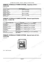case-435-445ct-445-skid-steer-loader-compact-track-loader-repair-manual-bur-6-75491-fluid-capacities-25.webp Case 435, 445CT, 445 hydraulic system capacity, oil type specifications, and CAS-10280 flowmeter tool diagram.