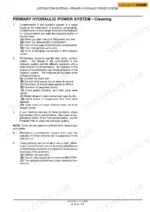 Case 435, 445CT, 445 primary hydraulic power system cleaning and contamination troubleshooting guide.