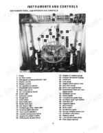 Case 4386, 4586, 4786 cab interior instrument panel and controls diagram with numbered component identification list.
