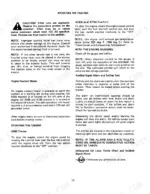 Case 4386, 4586, 4786 operating procedures for engine starting, coolant heater, stopping the engine, and alarm testing.