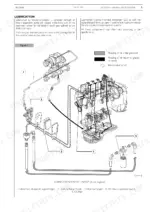 Case 445TA/M2, 667TA/M2, PX110, PX140, PX170 engine lubrication system layout diagram showing oil flow and components.