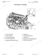 Case 5.9L diesel engine — fuel system flow diagram showing VP44 injection pump and injectors