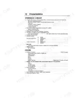 case-60-to-ck-hydraulic-excavator-operator-manual-9-8670-specs-14.webp Case 60 CL-160 CK manual page 10: Hydraulic circuit and Deutz engine technical specifications and characteristics table.