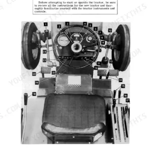 International 664 Diesel Tractor instrument and control panel