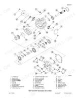 case-85xt-90xt-95xt-skid-steer-service-manual-7-52240-exploded-view-107-2.webp Case 85XT, 90XT, 95XT hydrostatic drive motor exploded view diagram with numbered parts list and component labels.