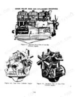Case 930 Comfort King engine diagrams showing injection pump and manifold sides of four and six cylinder engines.