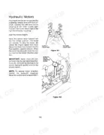 Case Case Tractor hydraulic motor operation, supply and return coupling diagrams, and remote valve control lever procedures.