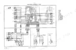 Case CK25, CK28 electrical schematic diagram showing wiring connections, fuse block, and color-coded wire identification key.