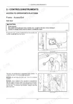 case-construction-cx80c-midi-excavator-operator-manual-47542274-controls-49.webp Case CX80C operator manual page showing cab door access, handle operation, and door latching procedures with diagrams.