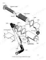 case-corporation-1835c-uni-loader-service-manual-rac-8-69341-exploded-view-76.webp Case Corporation 1835C exploded view of gas engine air cleaner assembly, including filter elements, housing, and hoses.