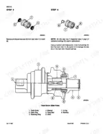 Case Corporation 9030B, 9040B, 9045B Excavator track roller disassembly procedure, face seal and bushing removal.