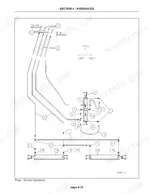 Case Corporation PTX600 PRECISION TILLAGE hydraulic diagram showing cylinder hose routing and numbered components.