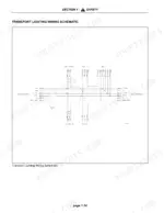Case Corporation PTX600 PRECISION TILLAGE transport lighting wiring schematic for warning, tail, and module lights.
