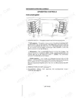 Case IH CVX1135–CVX1195 instrument panel diagram showing ignition switch, parking interlock, and heating air distribution controls.