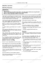 Case CX250C operator manual page detailing machine operation safety, slope limitations, and engine start-up procedures.