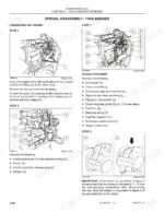 Case F4GE9454H, F4GE9454J, F4GE9484D, F4HE9484A, F4HE9484C engine disassembly procedures, diagrams, and component lists.