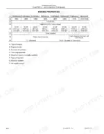 Case F4GE9454H, F4GE9454J, F4GE9484D, F4HE9484A, F4HE9484C engine properties specification table for 445TA engine overhaul.