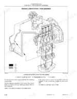 Case F4GE9454H, F4GE9454J, F4GE9484D, F4HE9484A, F4HE9484C engine lubrication system diagram showing oil flow paths.